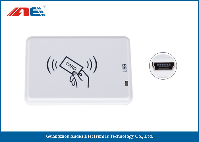ISO18000 - 3 Mode 3 RFID USB Reader Writer For RFID Tagging System Micro Power 200mW DC5V