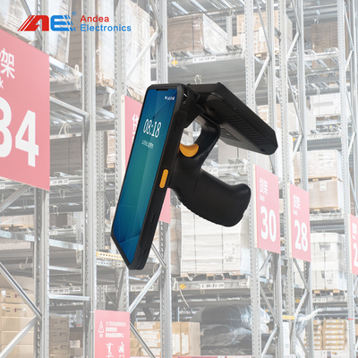 Inventaris Pemindaian Penyimpanan Terminal Genggam RFID Mendukung Banyak Komunikasi Dan Barcode Dan Pemindai Kode QR